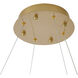 Canada LED 24 inch Gold LED Chandelier Ceiling Light